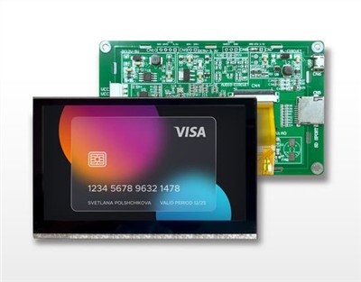 TFT 4.3 اینچی با صفحه نمایش لمسی