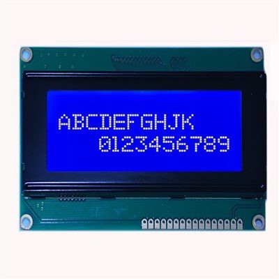 LCD گرافیکی سفید روی آبی